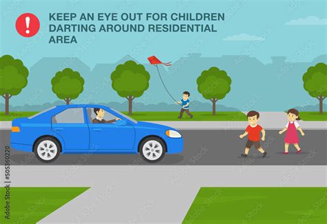 Safe Driving Rules And Tips Kids Running Into Neighborhood Road Keep