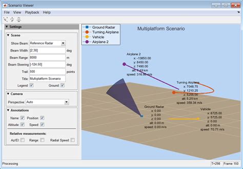 Display Motion Of Radars And Targets Matlab