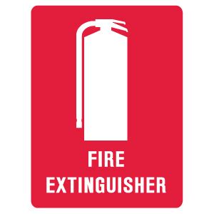 Fire Extinguisher Labels SAV 90x125mm Pack 5