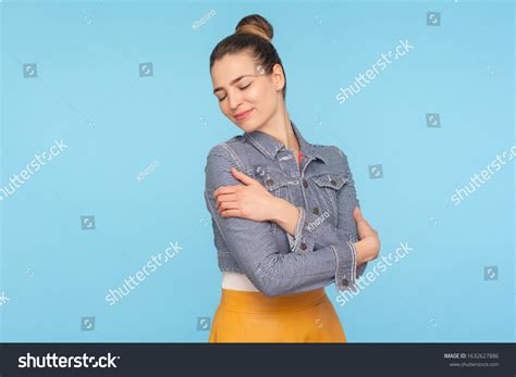 Love Myself Portrait Attractive Selfconfident Fashionably Stock Photo