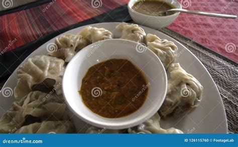 Momo Traditional Nepal Dish Authentic Cuisine Asian Food Stock