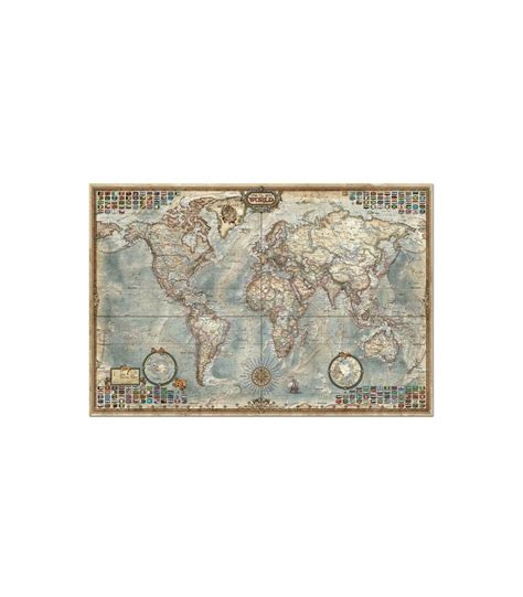 Puzzle El Mundo Mapa Pol Tico Educa Piezas Puzzles La Granota