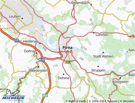 MICHELIN Pirna map - ViaMichelin