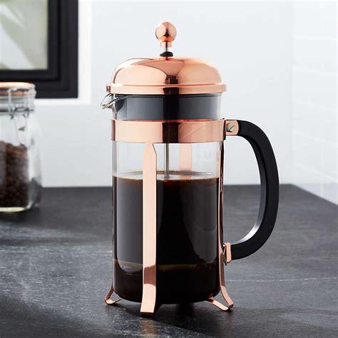 Bodum Chambord Copper Ounce French Press Reviews Crate And Barrel