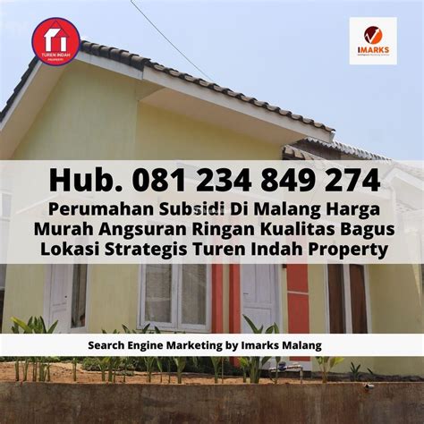 Jual Rumah Subsidi Baru Dalam Perumahan Harga Jutaan Di Malang Kota