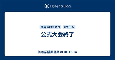 公式大会終了 渋谷系猫風呂具 Footista