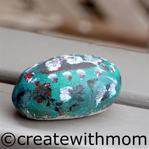 Create With Mom: Painting river rocks