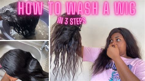 How To Wash And Deep Condition A Wig In 3 Simple Steps Microwave Method Youtube