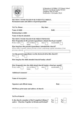 Fillable Online Rbkc Gov We Have Received An Application Form From