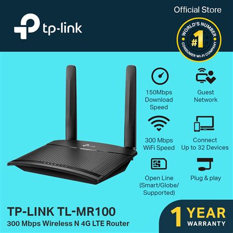 TP Link TL MR100 300 Mbps Wireless N 4G LTE Router Open Line Travel