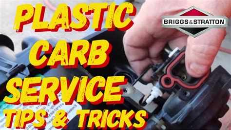 Briggs And Stratton Plastic Carb Tips And Tricks Youtube