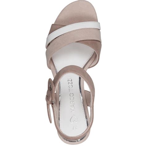 MARCO TOZZI WOMENS ANKLE STRAP SANDAL NUDE MULTI Paul Byron Shoes Ireland