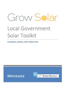 Local Government Solar Toolkit Minnesota Ourenergypolicy