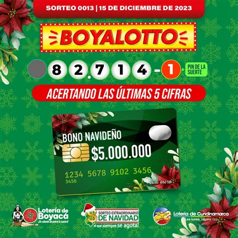 PREMIO MAYOR DEL SORTEO EXTRAORDINARIO DE NAVIDAD LOTERÍA DE BOYACÁ-LOTERÍA DE CUNDINAMARCA ...