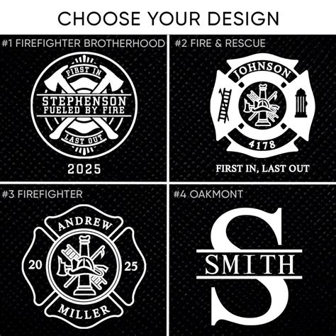 Fire And Rescue Personalized Flask Set Firefighter T