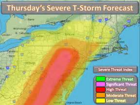 Northeast Weather Action: Today's New Severe Thunderstorm Threats Forecast