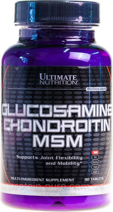 Glucosamine+Chondroitin+MSM Ultimate Nutrition 90 таб. (США), цена 409 ...