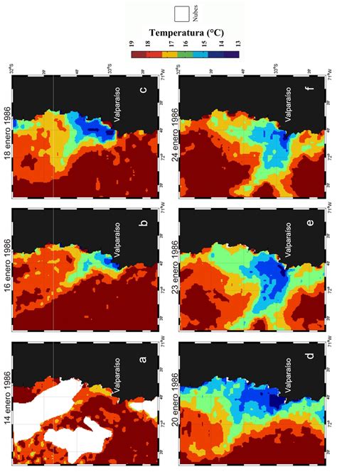 Im Genes De La Temperatura Superficial Del Mar Obtenidas Por El