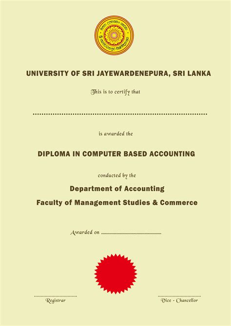 Diploma In Computer Based Accounting Dcba Department Of Accounting