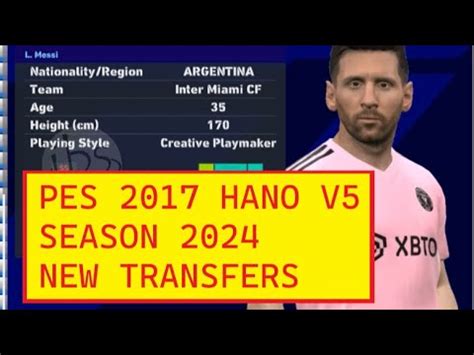 Cara Instal Pes Patch Hano V Season Transfer Update Youtube