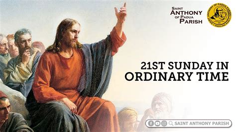 21st Sunday In Ordinary Time 6 00 Pm Anticipated Holy Mass August 26 2023 Youtube