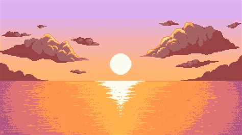 Sunset 🌅 Rpixelart