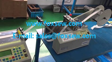 Automatic Elastic Tape Cutting Machine Youtube