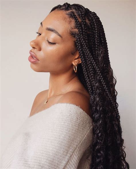 25 Most Beautiful Knotless Box Braid Styles Trending Now Thrivenaija