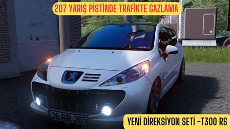 assetto corsa 207 ile yarış pistinde trafik modda gazlıyoruz