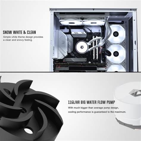 ID-Cooling FROSTFLOW 240 XT SNOW 240mm AIO CPU Liquid Cooler - SWEETLOOT
