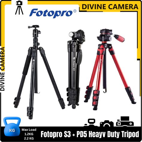 Fotopro S Pd Qc Media Tripod With Case Shopee Malaysia