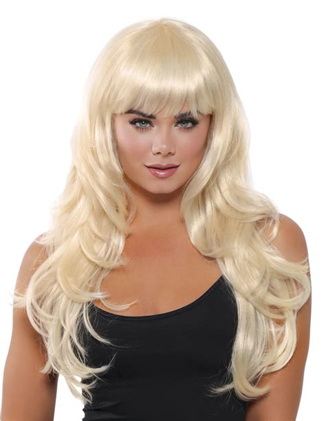 Wig Long Fringe Blonde