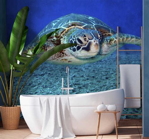 Hawksbill Sea Turtle Wall Mural TenStickers