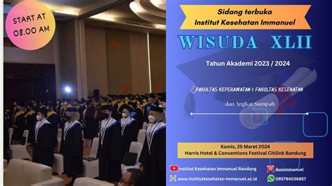 Live Sidang Terbuka Senat Akademik Institut Kesehatan Immanuel