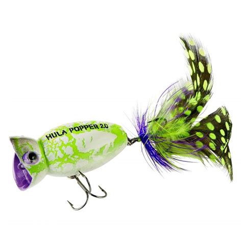 Arbogast Hula Popper Oz White Zombie G Safford Trading