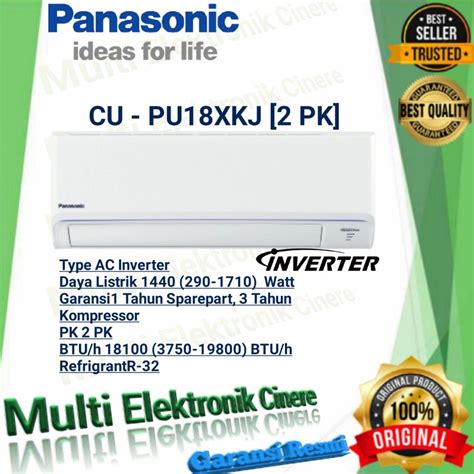 Jual AC PANASONIC Standard Inverter 2 PK CS CU PU18XKJ Shopee Indonesia