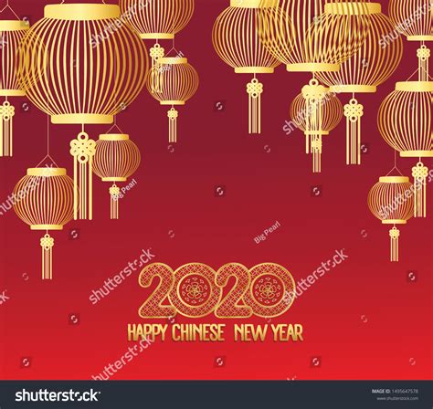 Happy Chinese New Year 2020 Zodiac Stock Vector (Royalty Free ...