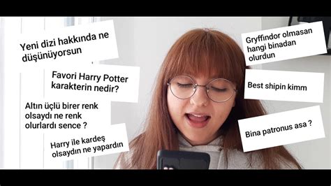 BANA SOURDUĞUNUZ SORULARI YANITLADIM harrypotter sorucevap YouTube