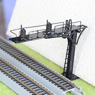 Ho Scale Model Railroad Signals X Ho Oo Black Cantilever Signal