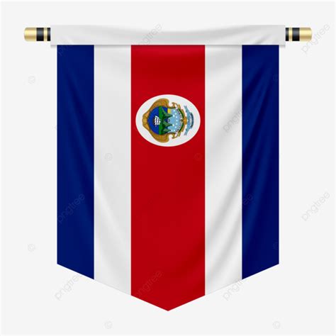 Pennant With The National Flag Of Costa Rica National Flag Costa Rica