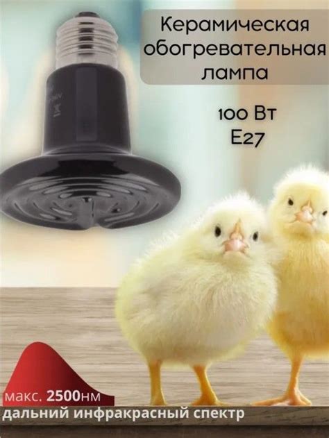 Лампочка FITO-100W-НQ ЭРА / Инфракрасная лампа обогрева для животных ...