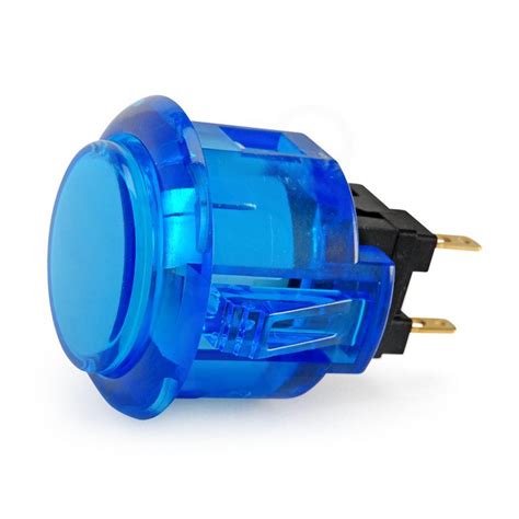 Boton Pulsador Microswitch T Sanwa Mm Translucido Azul Starware