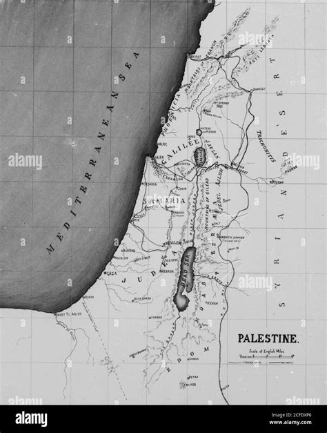 Original Caption: Maps plans restorations etc. Map of Palestine ...