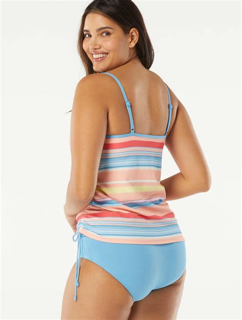 Beach House Bridget Shirred Side Underwire Tankini Paradise Stripe Birthday Suits