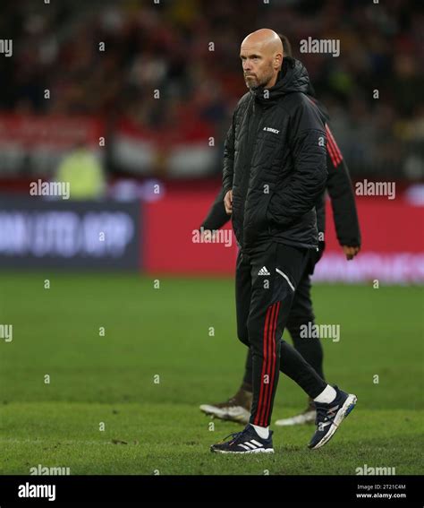 Erik Ten Hag Manager Of Manchester United During The Match Between