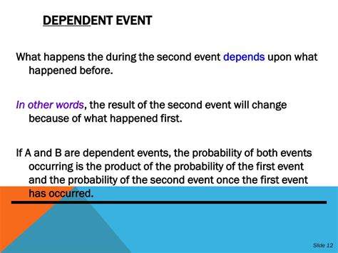 Ppt Probability Of Independent And Dependent Events Powerpoint