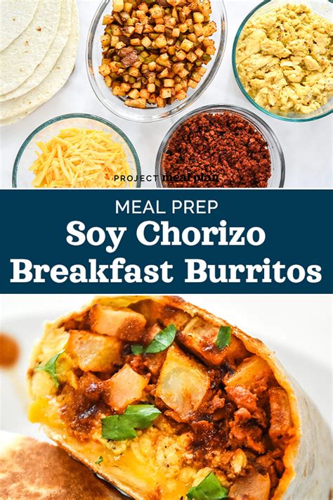 Meal Prep Soy Chorizo Breakfast Burritos Project Meal Plan