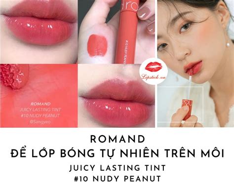 Son Romand Nudy Peanut Màu Cam Đào Nude Đẹp Nhất