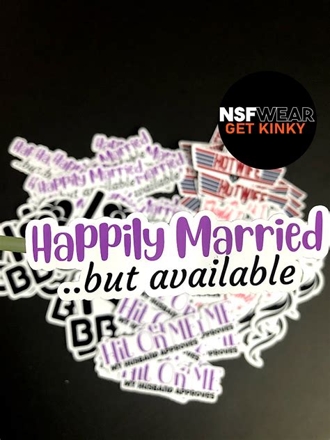 Hot Wife Glossy Sticker Pack Hotwife Swingers Qos Quean Etsy