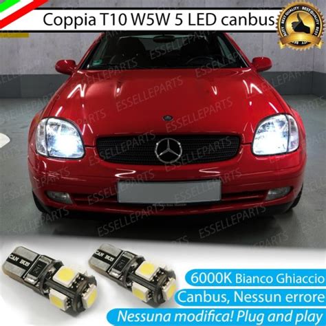 Lampade Siluro 3 LED Luci Targa Canbus Mercedes SLK R170 Dal 2001